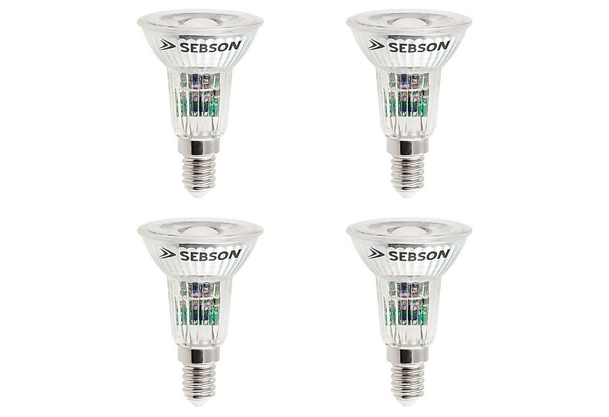SEBSON LED-Leuchtmittel LED Lampe E14 5W warmweiß 420lm Spot 46° 230V - 4er günstig online kaufen
