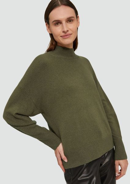 s.Oliver Stehkragenpullover Basic (1-tlg) Stehkragen, langarm, günstig online kaufen