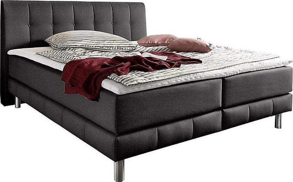 Places of Style Boxspringbett Cafone, inkl. Topper, 5 Breiten, 3 Matratzena günstig online kaufen