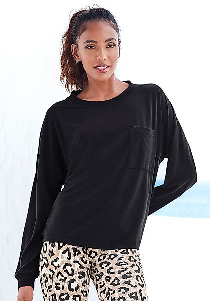 LASCANA Pyjamaoberteil, in kuschelweicher Qualität günstig online kaufen