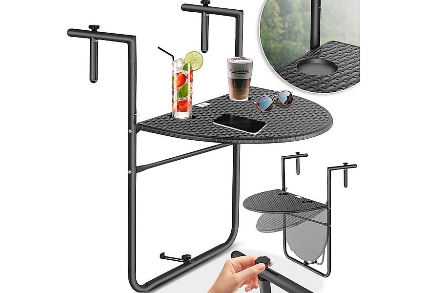 KESSER Balkonhängetisch, Balkonhängetisch klappbar Balkontisch zum Einhänge günstig online kaufen