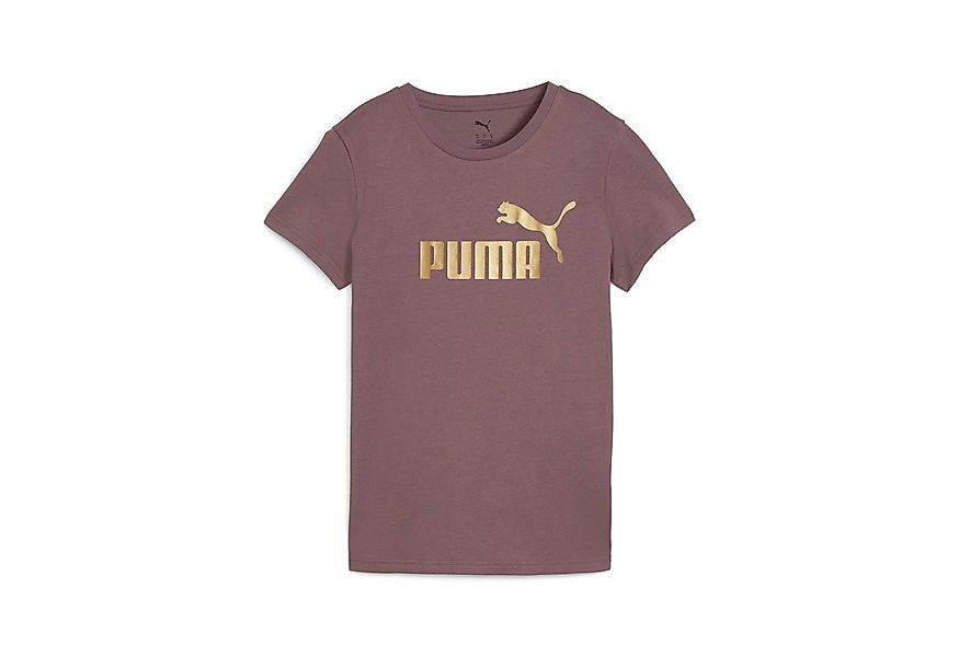 PUMA T-Shirt ESS METALLIC NO. 1 LOGO TEE regular fit, Rundhalsausschnitt, a günstig online kaufen