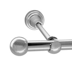 BASIT Gardinenstange Rohr Edelstahloptik 16 mm günstig online kaufen