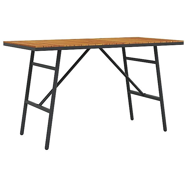 vidaXL Gartentisch Esstisch Schwarz 110x55x62 cm günstig online kaufen
