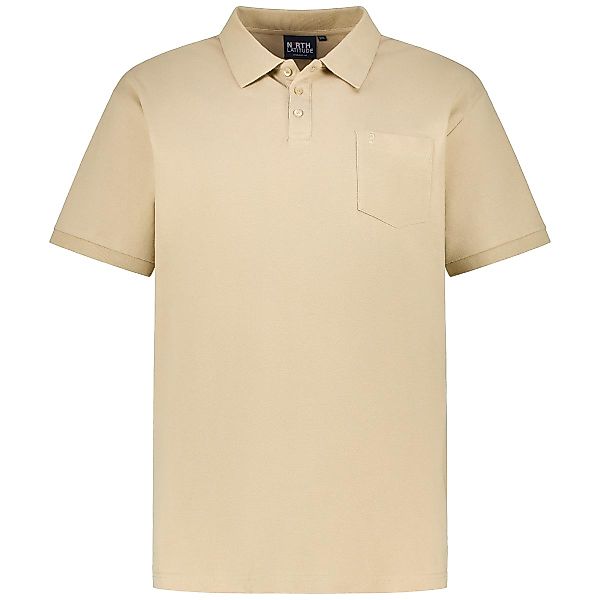 North Poloshirt aus Baumwolle Farbe sand Größe: 3XL günstig online kaufen