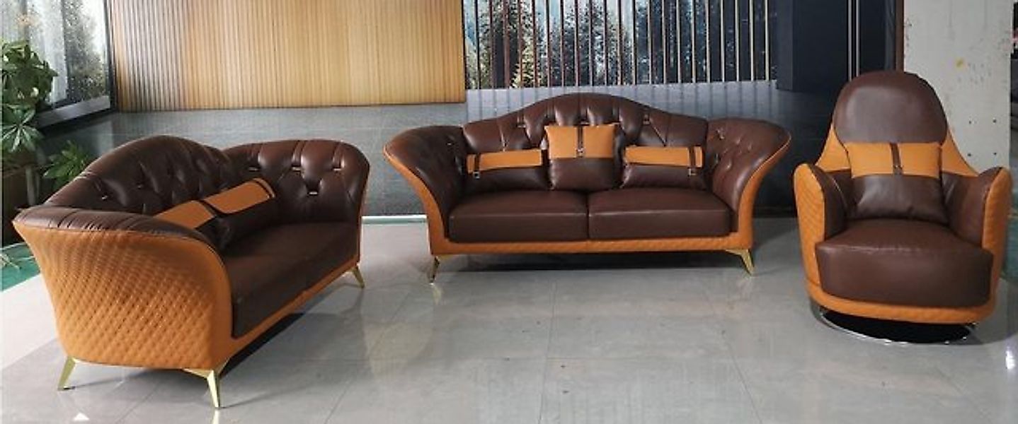 JVmoebel Sofa Stilvolle Couchgarnitur 3+2+1 Sitzer Wohnlandschaft Neu, Made günstig online kaufen