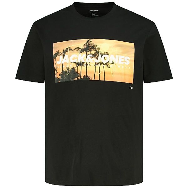 Jack&Jones T-Shirt mit Motiv-Print Farbe schwarz Größe: 8XL günstig online kaufen