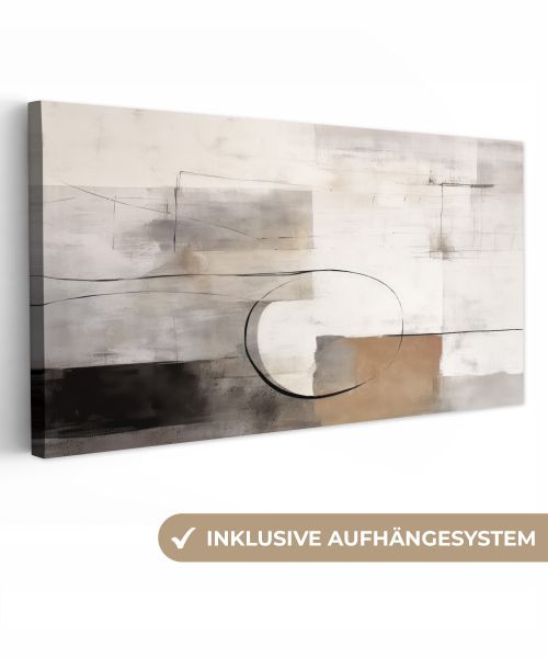 OneMillionCanvasses® Leinwandbild Panorama Abstrakte Kunst - günstig online kaufen