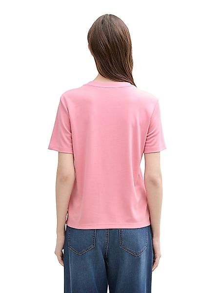 TOM TAILOR Denim Rundhalsshirt mit Rundhalsausschnitt günstig online kaufen