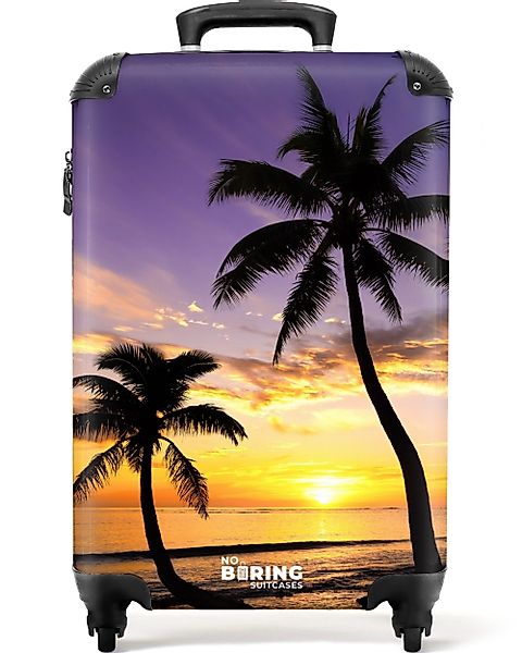 NoBoringSuitcases.com© Hartschalen-Trolley Palmen bei Sonnenuntergang 55x35 günstig online kaufen