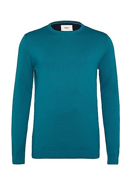 s.Oliver Strickpullover Strickpullover mit Logo-Stickerei Logo günstig online kaufen