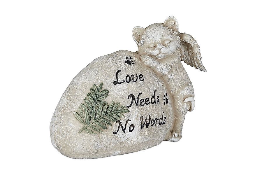 relaxdays Gartenfigur Grabschmuck für Katze günstig online kaufen