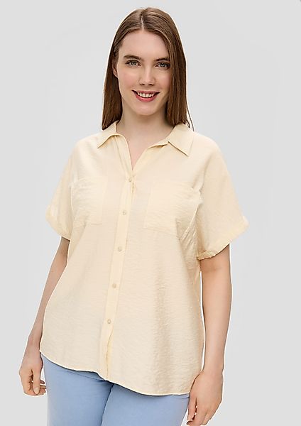 s.Oliver Blusentop Relaxed Fit-Bluse aus Viskosemix günstig online kaufen