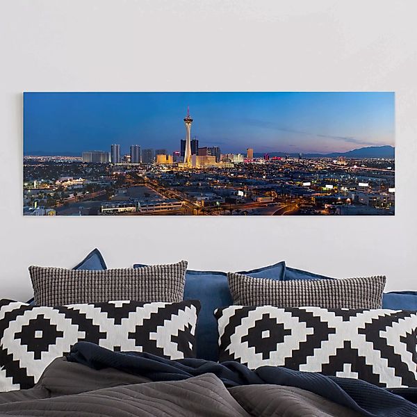 Leinwandbild Architektur & Skyline - Panorama Viva Las Vegas günstig online kaufen