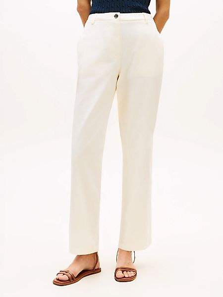 Tommy Hilfiger Chinohose "CO GMD SLIM STRAIGHT CHINO" mit mittlerer Leibhöh günstig online kaufen