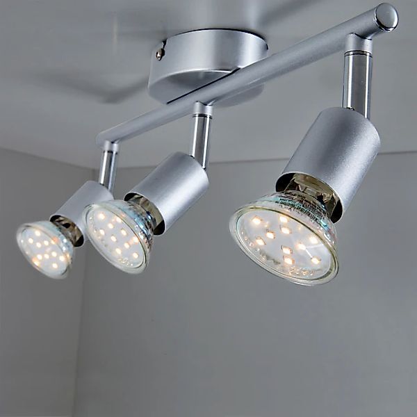 B.K.Licht LED Deckenspots, 3 flammig, Leuchtmittel GU10   Leuchtmittel wech günstig online kaufen