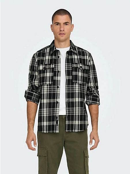 ONLY & SONS Langarmhemd Hemd Milo Langarm-Flanellhemd (1-tlg) günstig online kaufen