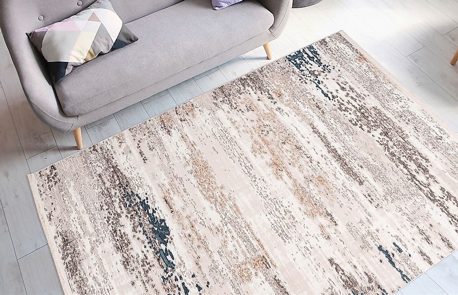 me gusta Teppich »Akropolis 325«, rechteckig, 12 mm Höhe, flacher Teppich m günstig online kaufen