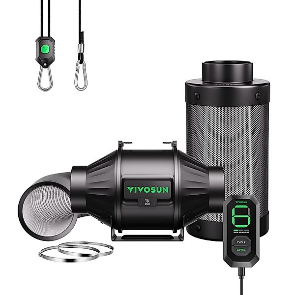 VIVOSUN Ventilatorkombigerät VIVOSUN AeroZesh T-Serie, 10 günstig online kaufen