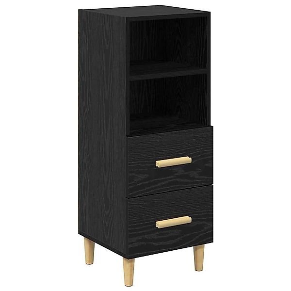 vidaXL Sideboard Schwarz Eichen-Optik 34 x 34,5 x 90 cm Holzwerkstoff 88094 günstig online kaufen