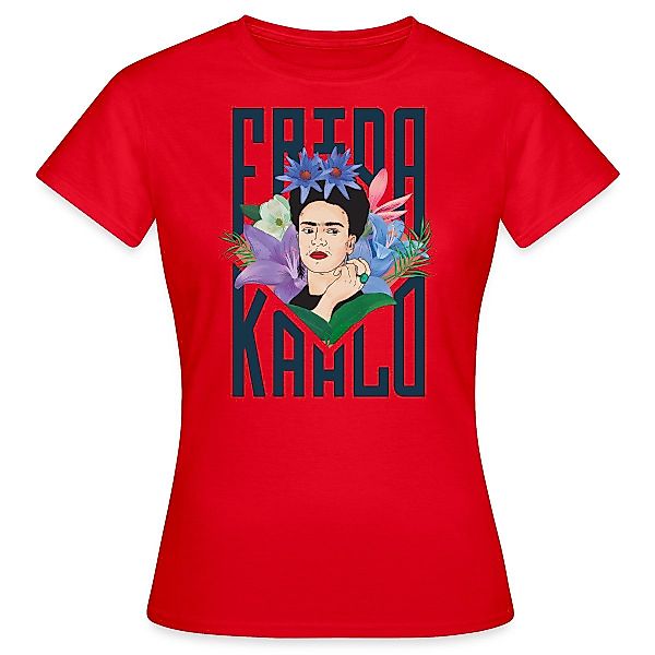 Spreadshirt T-Shirt Frida Kahlo Mit Blumenkranz günstig online kaufen