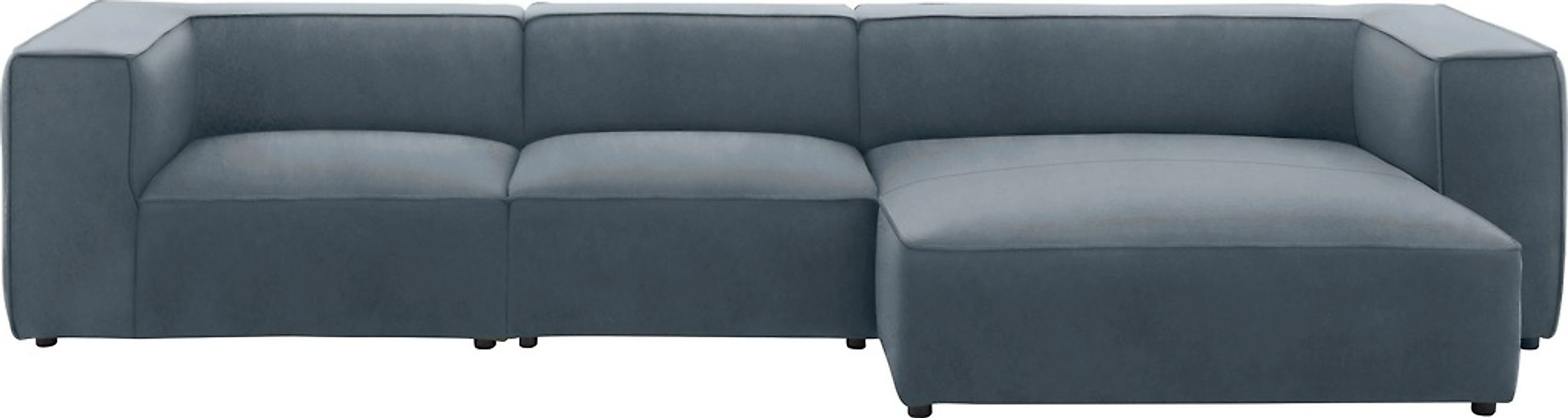 W.SCHILLIG Ecksofa »around-the-block«, mit eleganter Biese, mit Federkern, günstig online kaufen