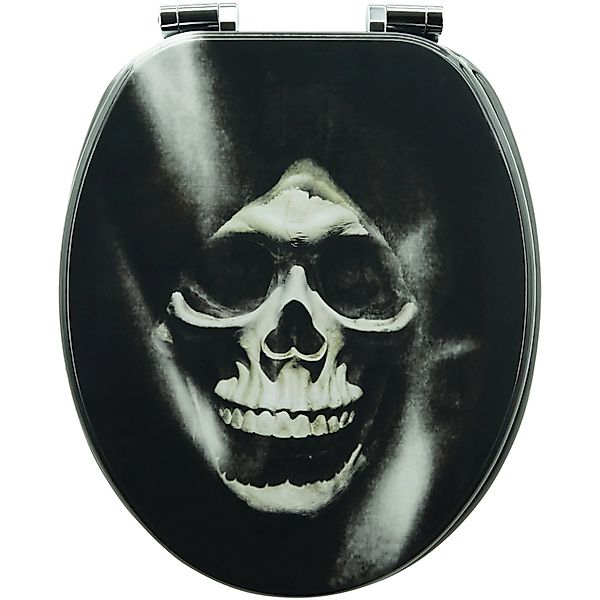Sanfino WC-Sitz „Skull“ hochwertiger Toilettendeckel mit günstig online kaufen