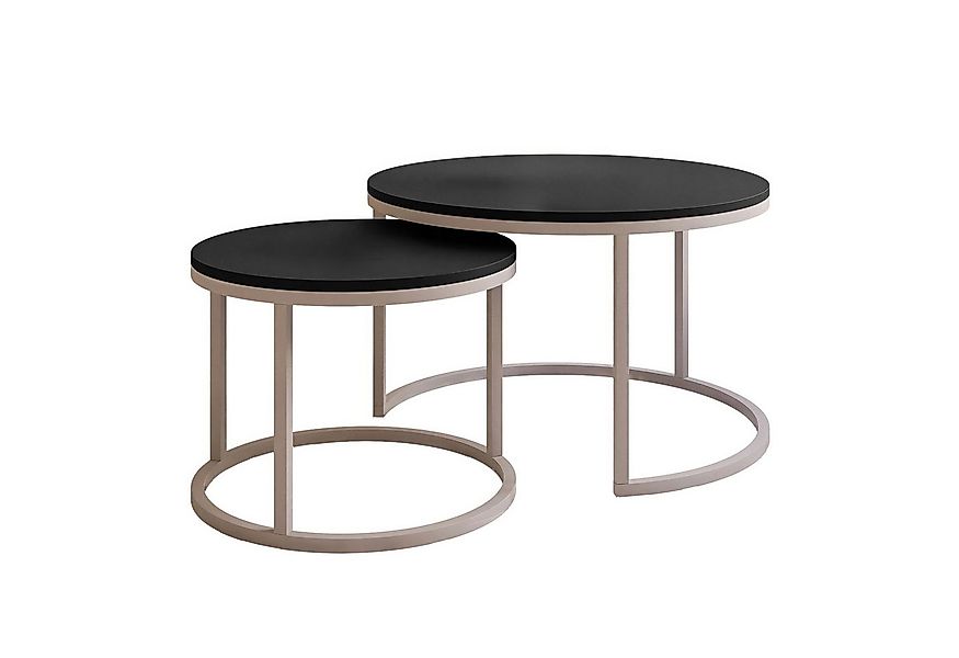 Lookway Couchtisch CIRI 2in1 Matt KASCHMIR (2er Set), Durchmesser: ⌀70 cm u günstig online kaufen