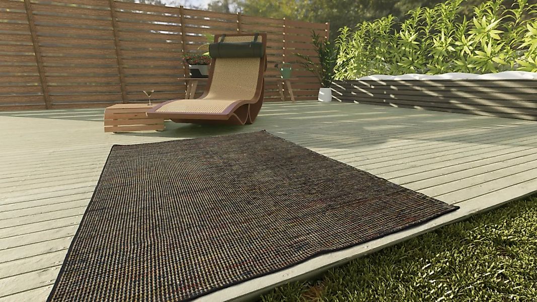morgenland Wollteppich »Arvin - Kelim Teppich - Trendy«, rechteckig, 1 mm H günstig online kaufen