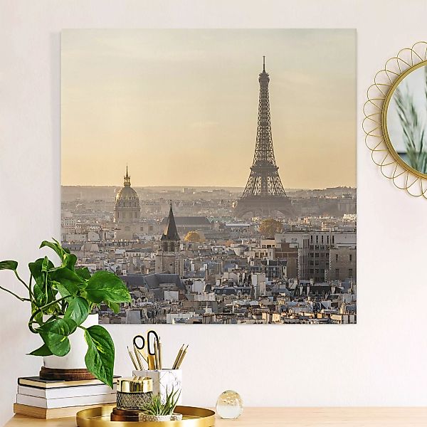 Leinwandbild Paris im Morgengrauen günstig online kaufen