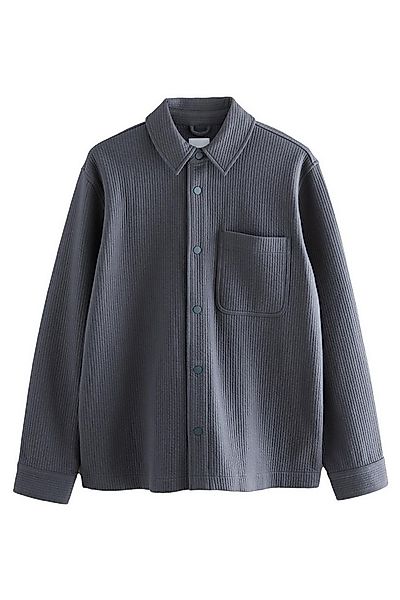 Next Hemdjacke Hemdjacke mit Druckknöpfen und linearer Struktur (1-St) günstig online kaufen