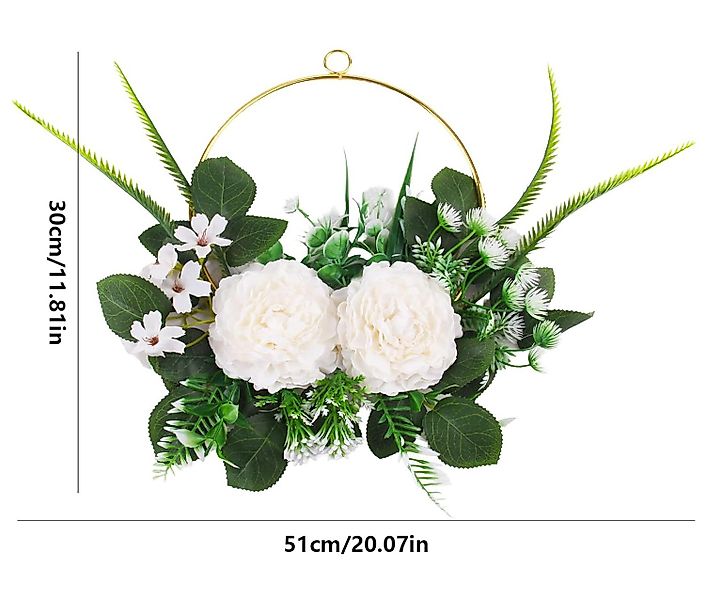 Kaket Dekokranz Kunst-Trockenblumenkranz, Wanddeko für Tür, Hochzeit & Zuha günstig online kaufen