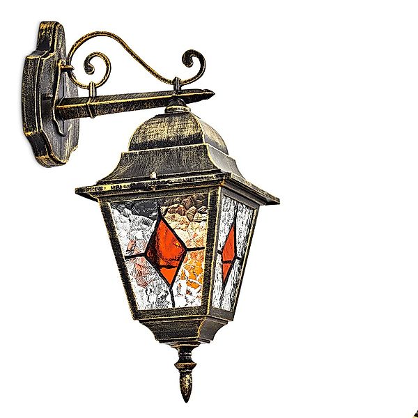 hofstein Außen-Wandleuchte Außenwandlampe aus Metall/Glas in günstig online kaufen
