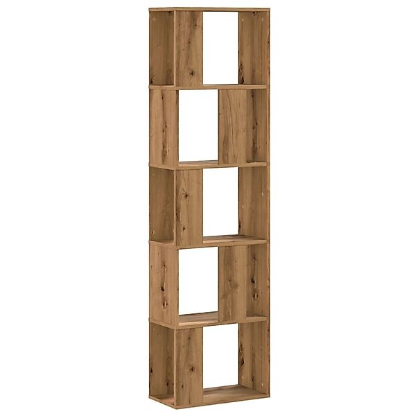 VidaXL Bücherregal 5 Böden Artisan-Eiche 45x23,5x162,5 Holzwerkstoff günstig online kaufen