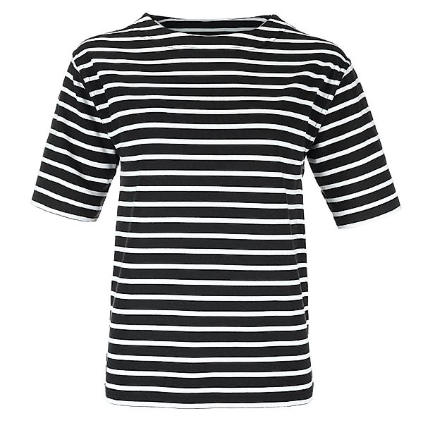modAS Kurzarmshirt Bretonisches Damen-T-Shirt Ringelshirt U-Boot günstig online kaufen