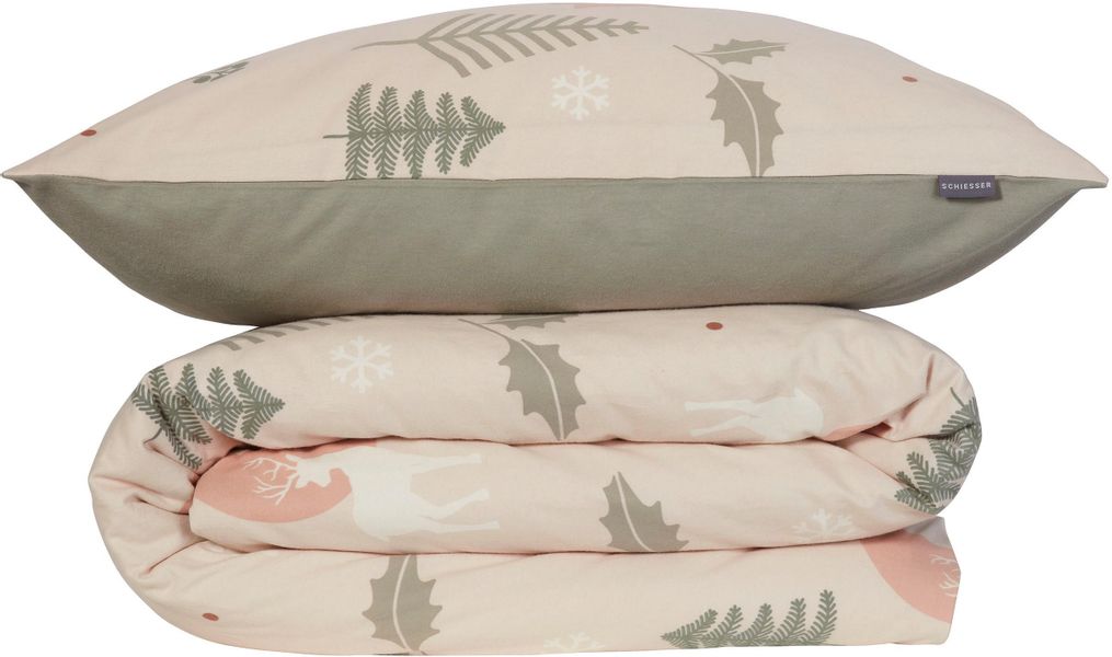 Schiesser Wendebettwäsche "Uma aus weicher Baumwolle im Nordic-Look" 2 Stk. günstig online kaufen