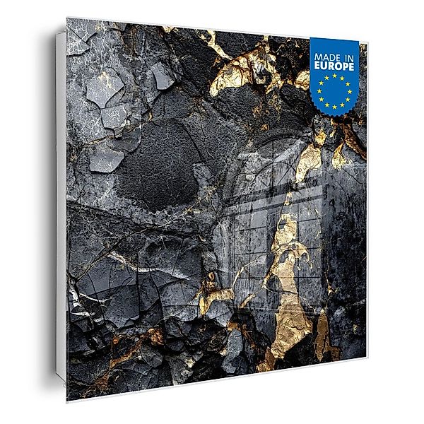 Banjado Großer Schlüsselkasten Glas 30x30cm Weiß Scharnier Links 50 Haken B günstig online kaufen