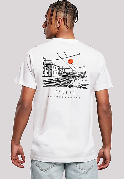 F4NT4STIC T-Shirt "Escape Discover the World Town Train Station" Premium Qu günstig online kaufen