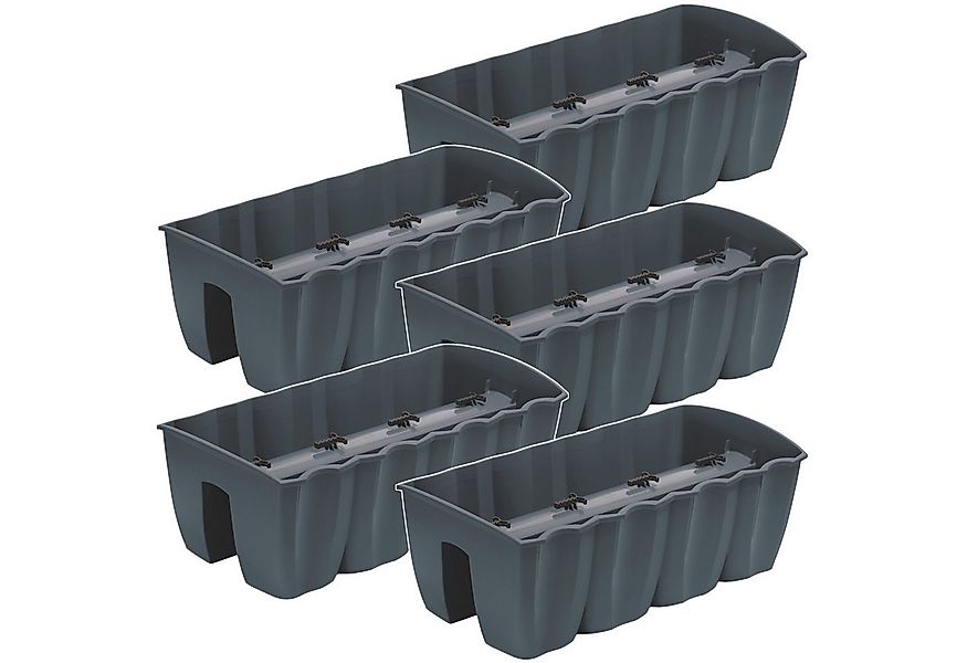 Prosperplast Blumenkasten Balkonkasten Topf für Balustrade (5 St), Balkonbr günstig online kaufen