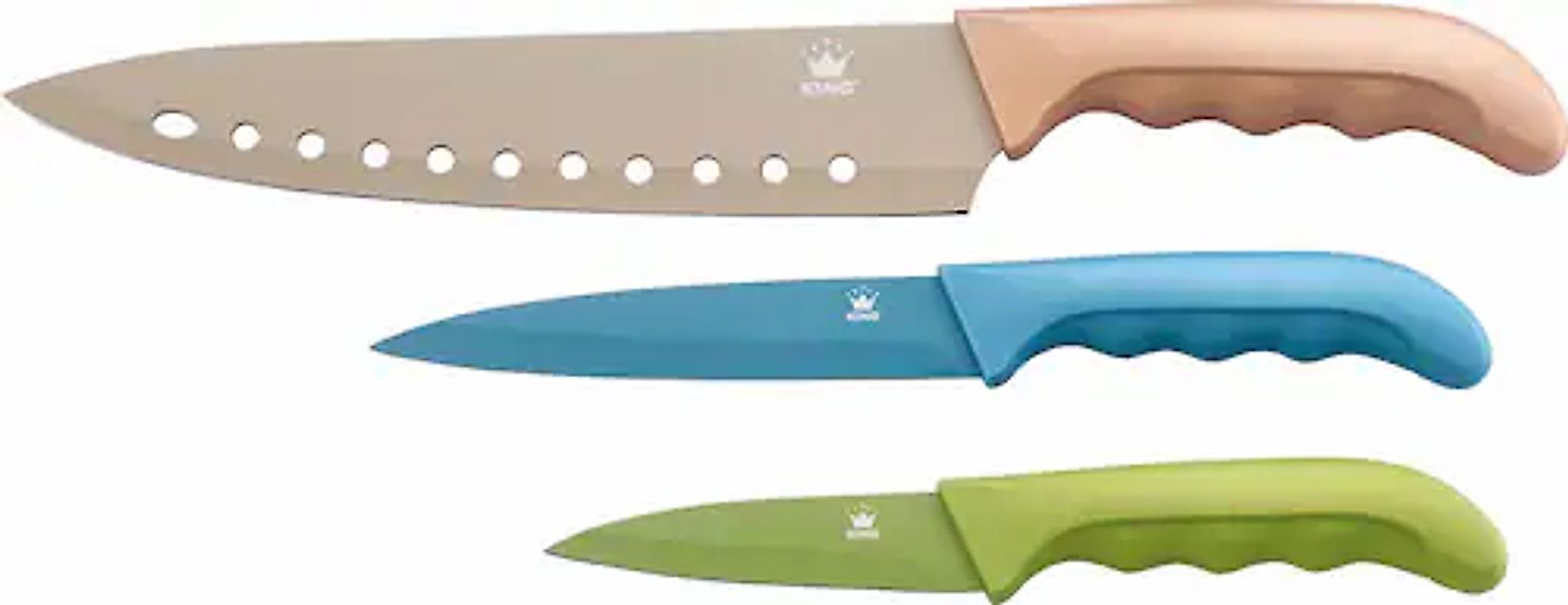 KING Messer-Set »Metallic« metallic, 3-teilig günstig online kaufen