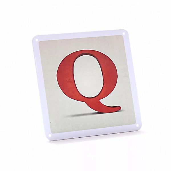 Schild Q - Orange günstig online kaufen