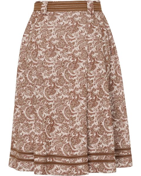 KRÜGER COLLECTION Trachtenrock Midirock mit Paisley-Muster günstig online kaufen