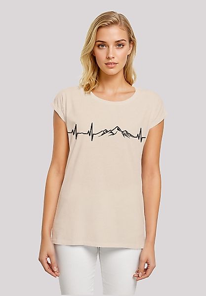F4NT4STIC T-Shirt Herzschlag Berge Wandern Premium günstig online kaufen