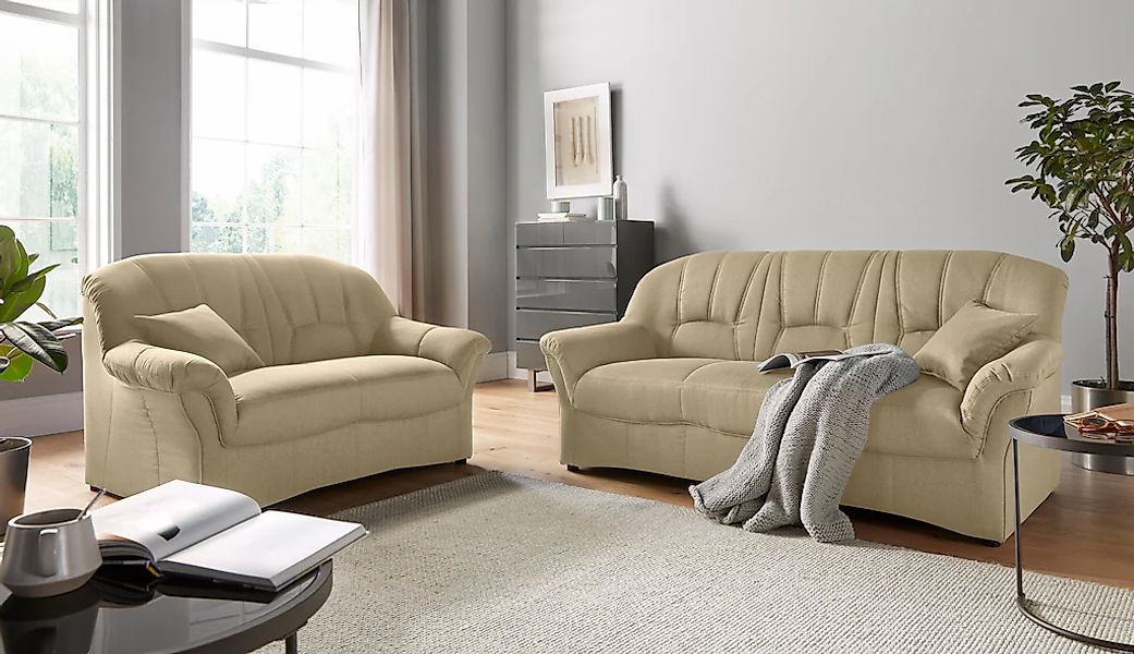 DOMO collection Polstergarnitur "Bahia zeitlos & elegantes Sofa, bequem" Se günstig online kaufen