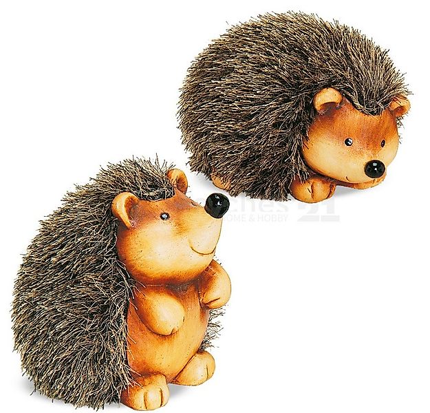 matches21 HOME & HOBBY Dekofigur Igel 2 Stück Set sitzend Herbstdeko (1 St) günstig online kaufen