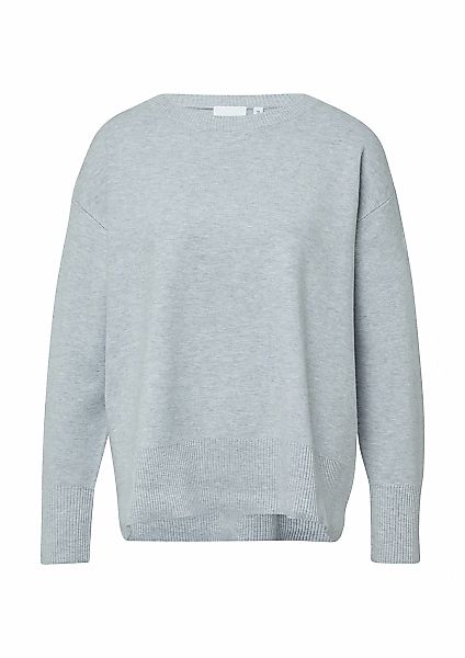 Comma Strickpullover mit Rippbündchen günstig online kaufen