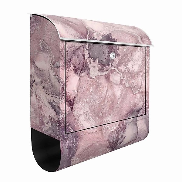 Briefkasten Abstrakt Farbexperimente Marmor Violett günstig online kaufen