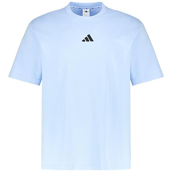 adidas T-Shirt mit Label-Stickerei Farbe royalblau Größe: 3XL günstig online kaufen