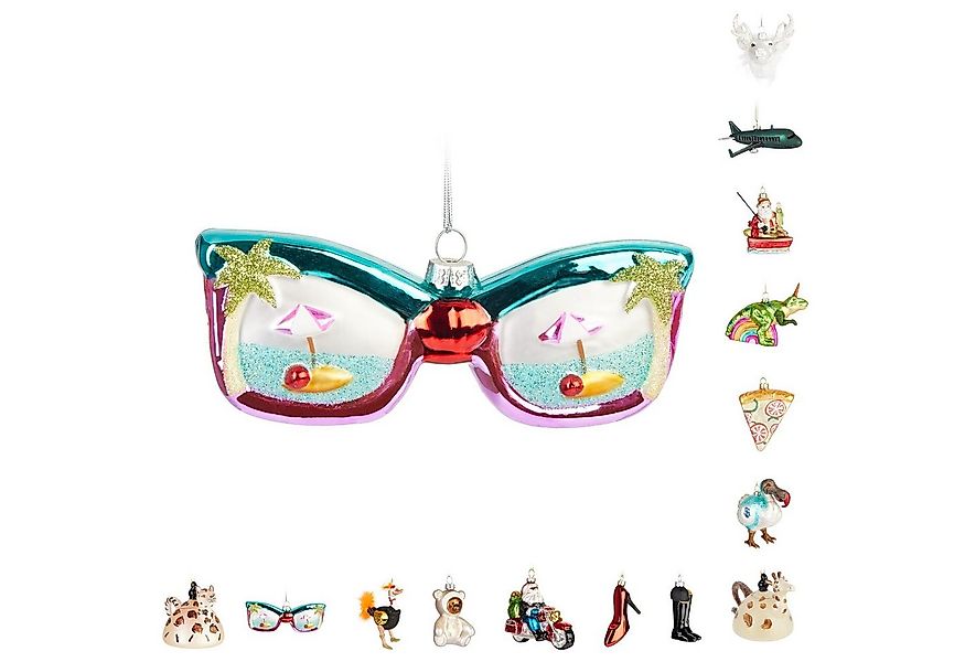 BRUBAKER Weihnachtsbaumkugel Lustige Weihnachtskugel aus Glas - Handbemalt günstig online kaufen