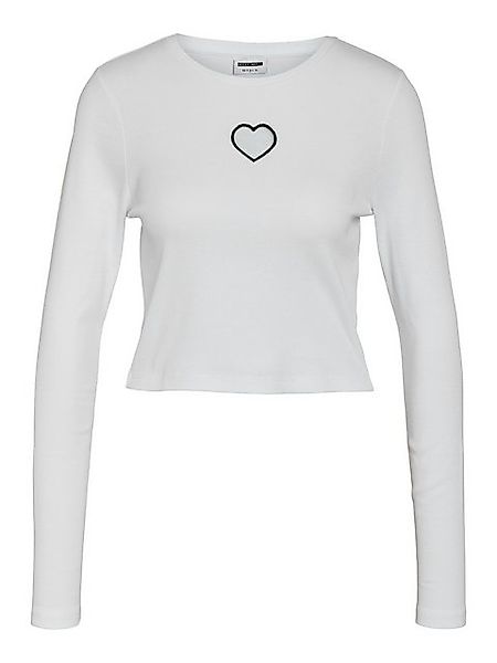 Noisy may T-Shirt Crop mit Cut-out-Detail in Sternform NMSTINE L/S CUT OUT günstig online kaufen